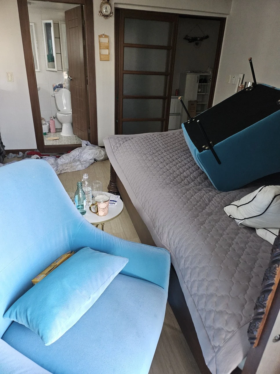 청소왕 용산구 쓰레기집청소 현장 사례 - 의정부 구더기 고독사 청소 전문 업체에서 깔끔하게 새집처럼