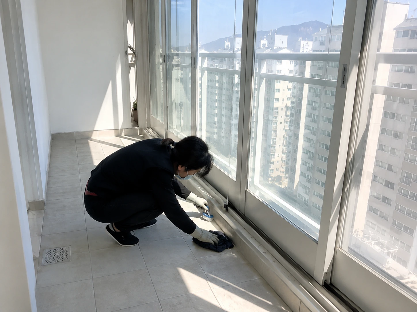 거실 대리석바닥 통창 설명용 이미지